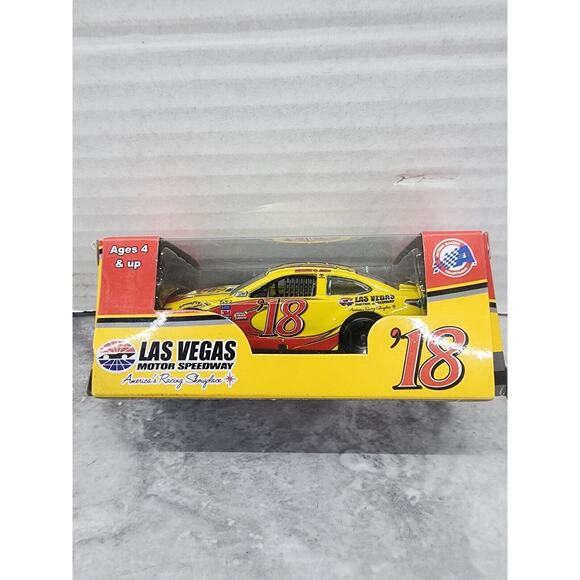 Nascar Action Racing Collectibles Las Vegas Motor Speedway 1:64 Scale Yellow Car - Picture 3 of 6